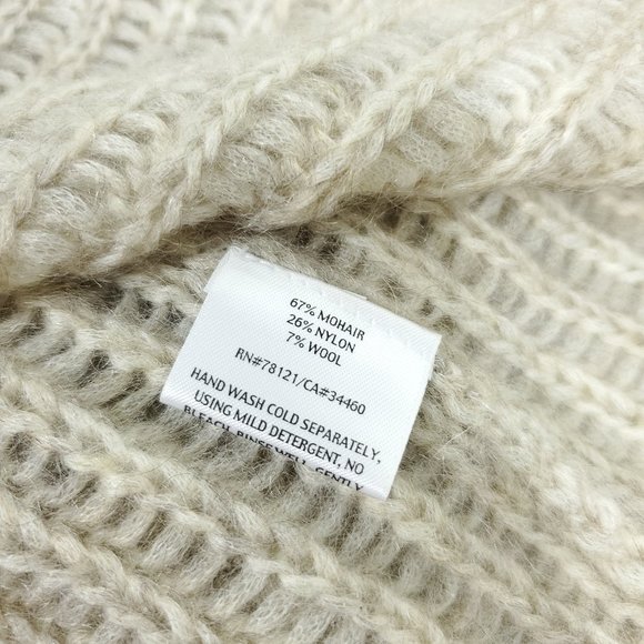 Eileen Fisher Wool Mohair Cowl Neck Knit Sweater - Picture 8 of 8